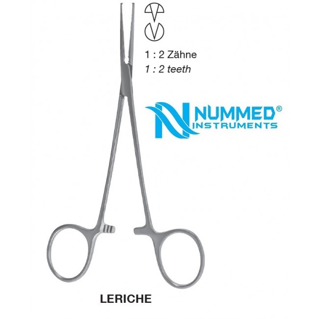 Leriche Forceps, 15 cm , 1x2 Teeth Leriche Forceps, 15 cm , 1x2 Teeth